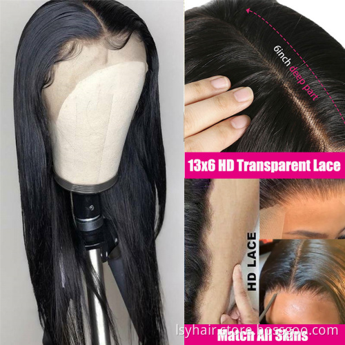 Hot Sale Transparent Swiss HD Lace Frontal Closure,Ear to Ear Lace Frontal With Baby Hair,HD 13x4/13x6 Transparent Lace wigs